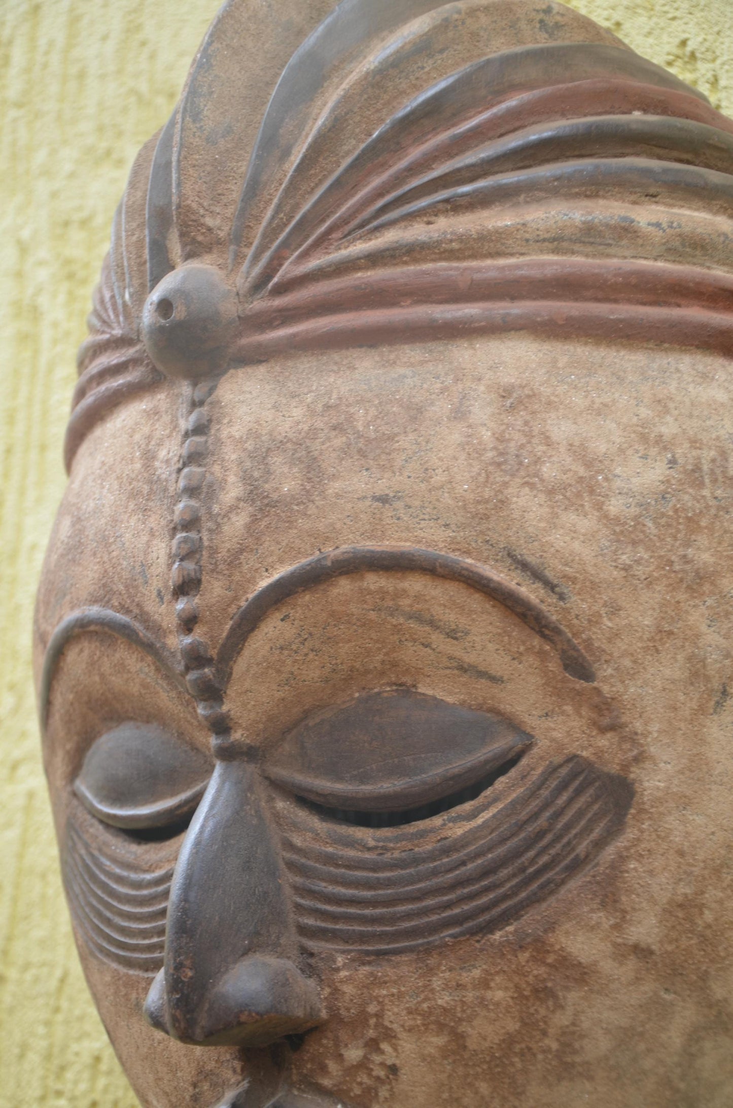 Punu Okuyi Mask | Authentic Gabonese Art | Large Ceremonial Ancestral Sculpture