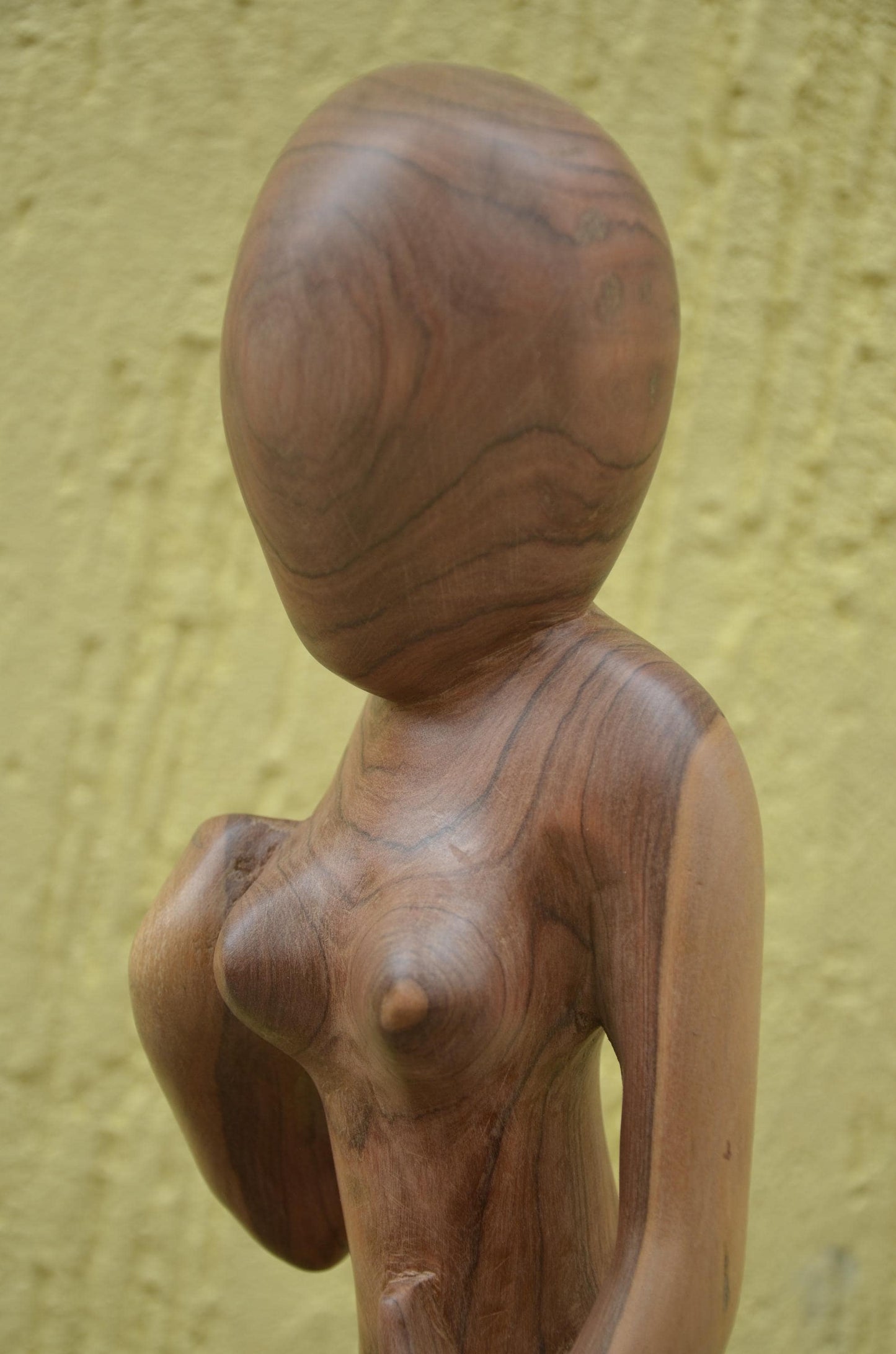Mother and Child Sculpture | Hand-Carved Natural Wood | Symbolic African Art