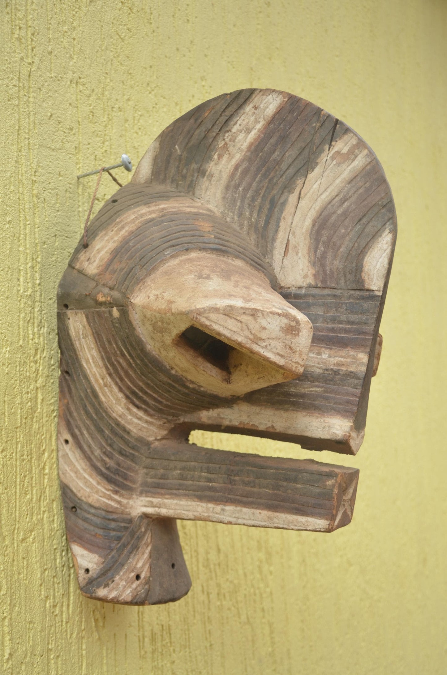 Authentic Songye Kifwebe Mask | Congolese Ceremonial Art | Tribal Wall Sculpture