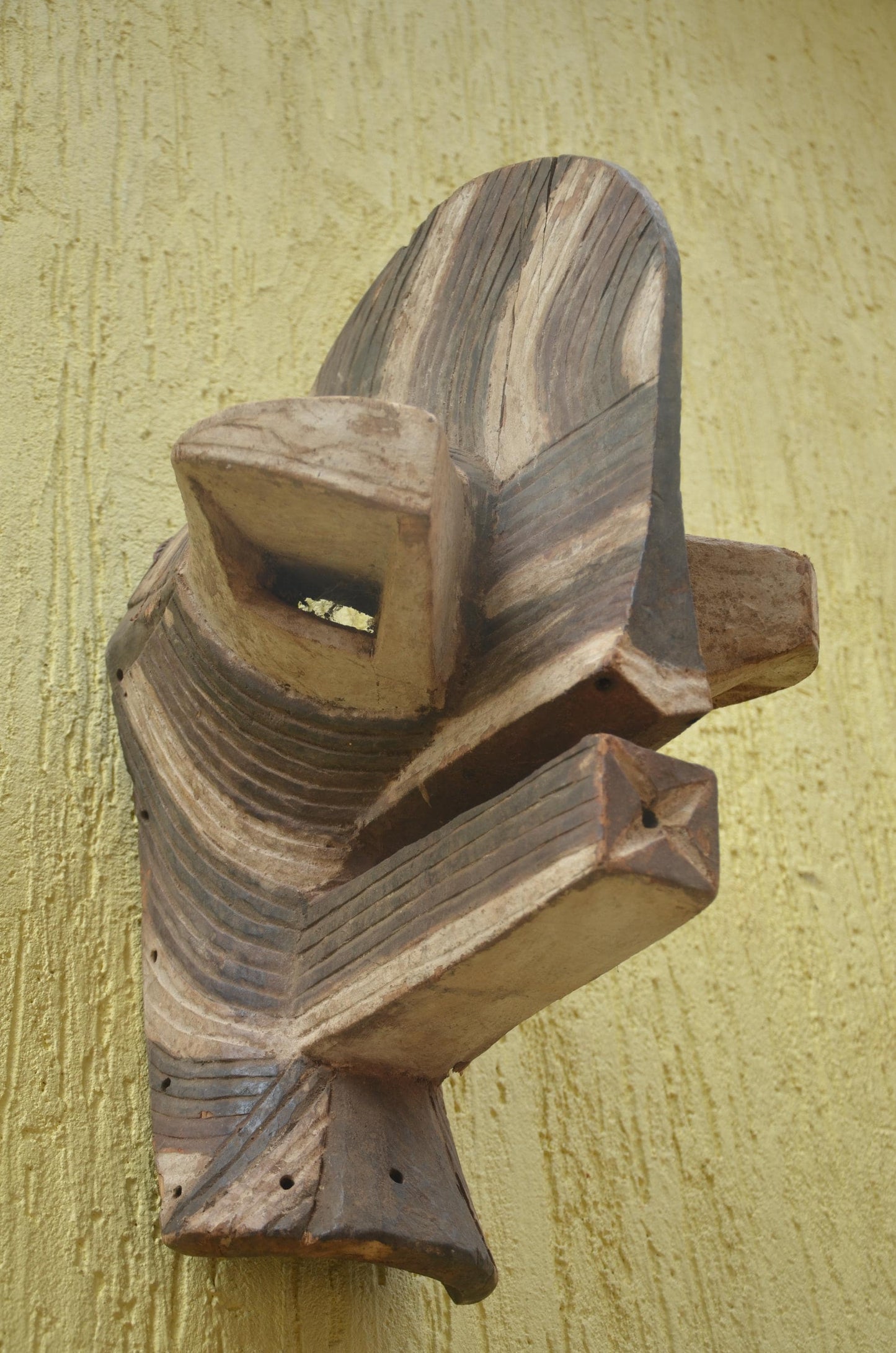 Authentic Songye Kifwebe Mask | Congolese Ceremonial Art | Tribal Wall Sculpture