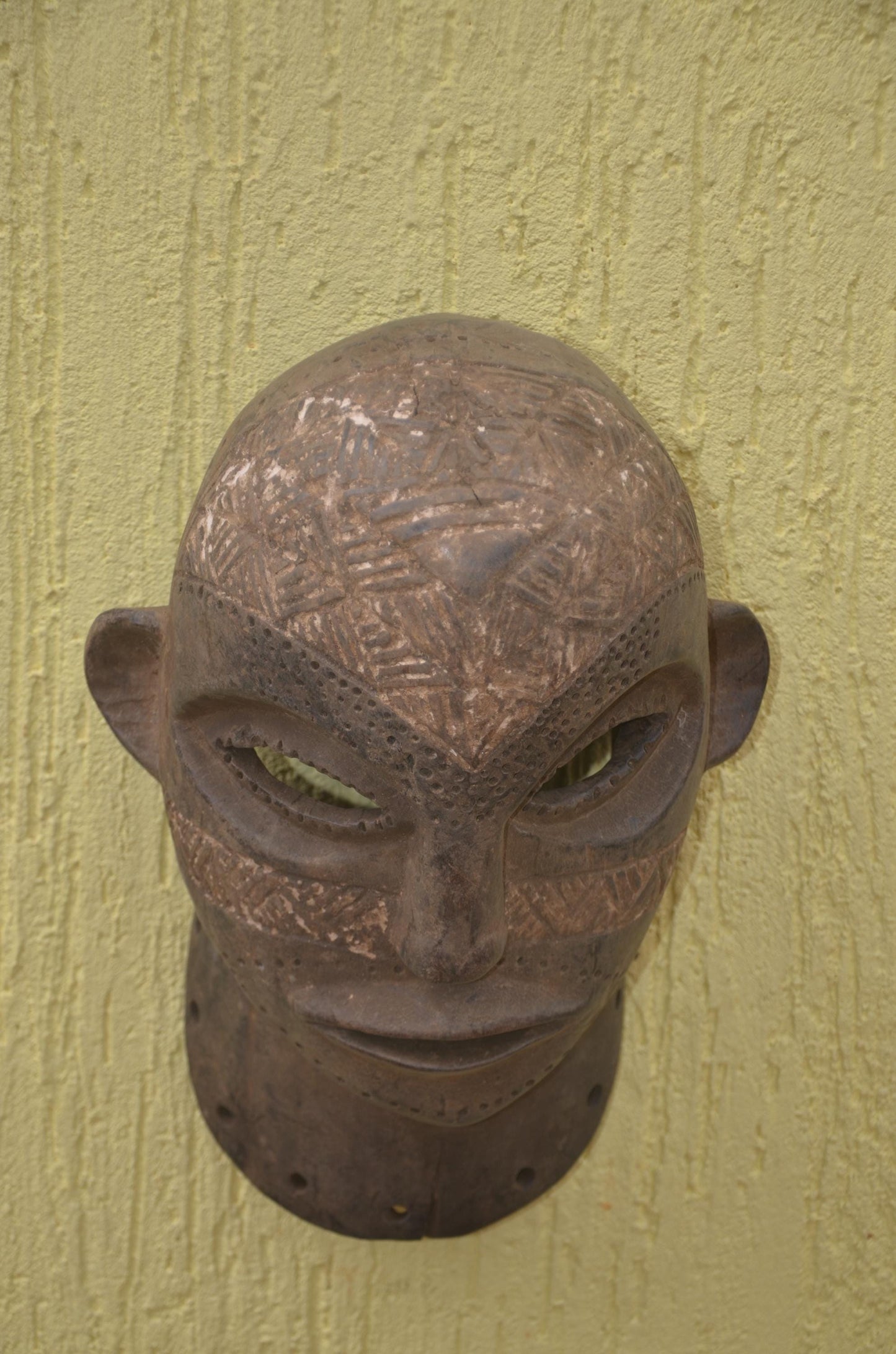 Chokwe Tribal Mask | Hand-Carved Wood Art | Central African Heritage