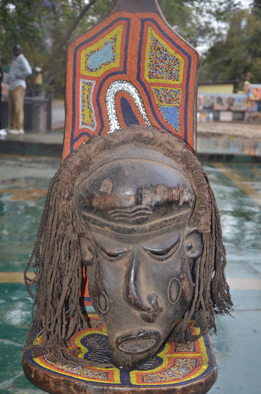 Chokwe Mwana Pwo Mask | Carved Wood Ancestor Art | Central Africa