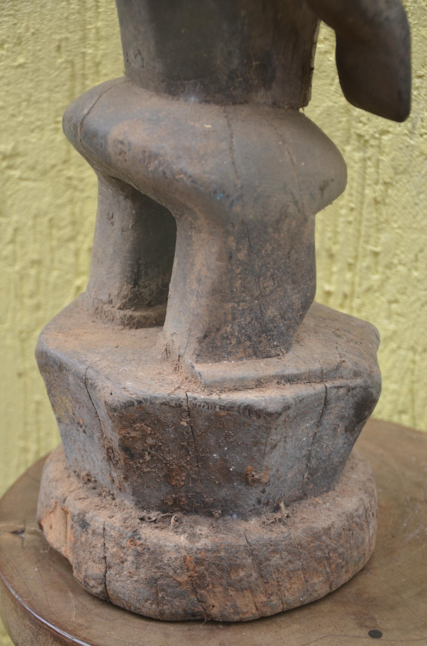 Kumu Fertility Statue | Hand-Carved Wood Figure | Central African Art