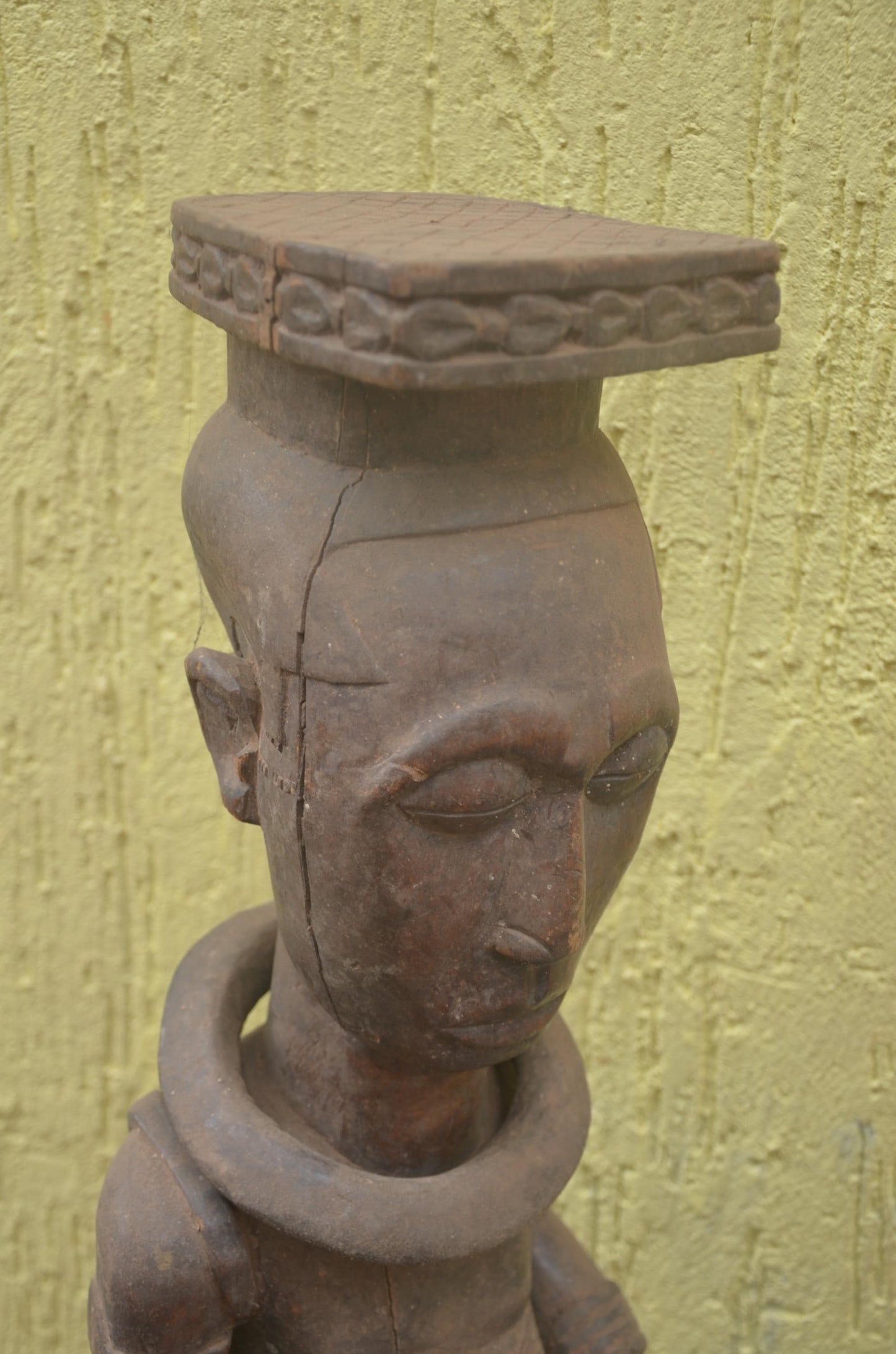 Luba Caryatid Throne | Hand-Carved Wood Royal Seat | DR Congo