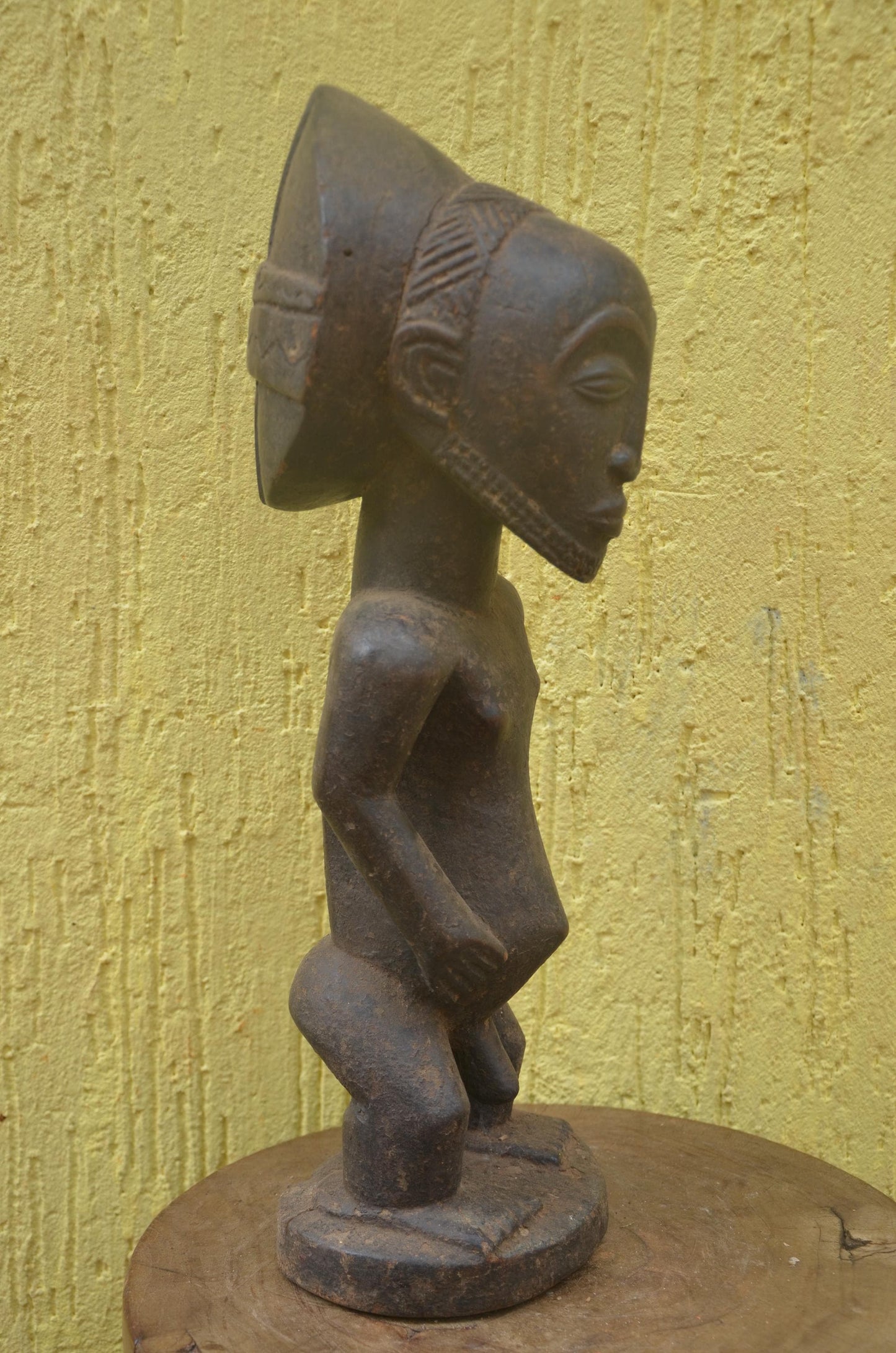 Hemba Singiti Ancestor Statue | Carved Wood Figure | Eastern Congo