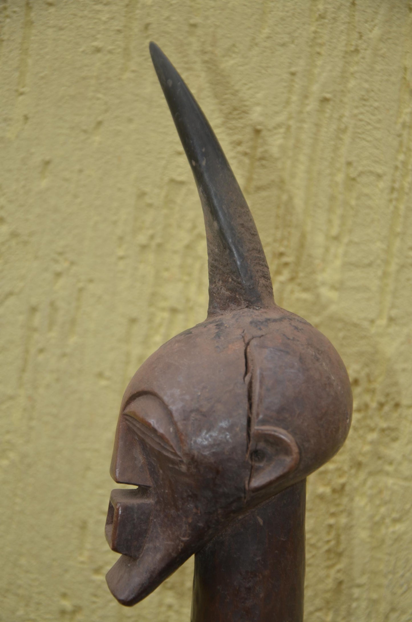 Songye Nkishi Statue | Tall Carved Wood Power Figure | DR Congo