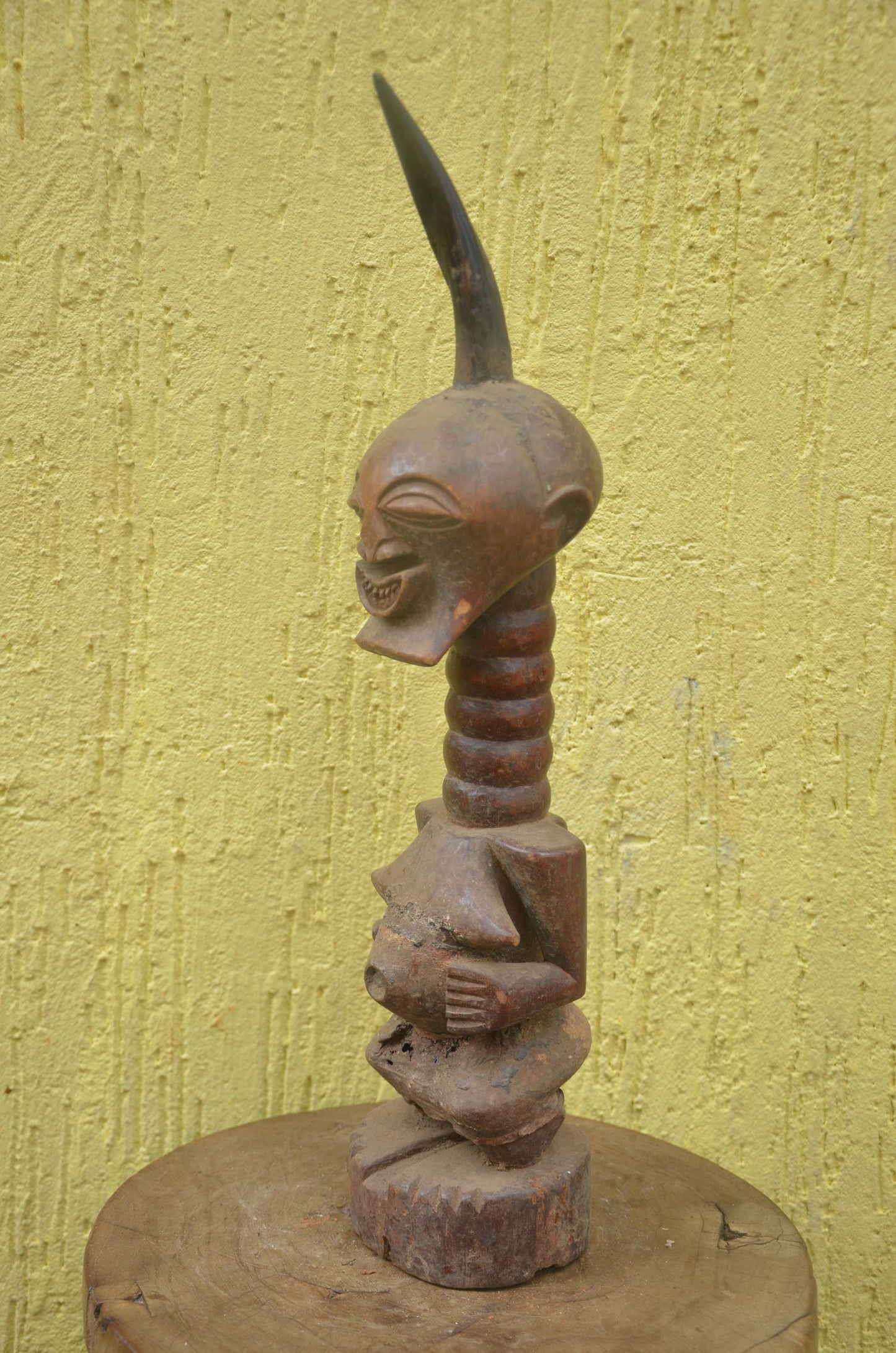 Songye Luba Nkishi Power Figure | Carved Wood Statue | DR Congo
