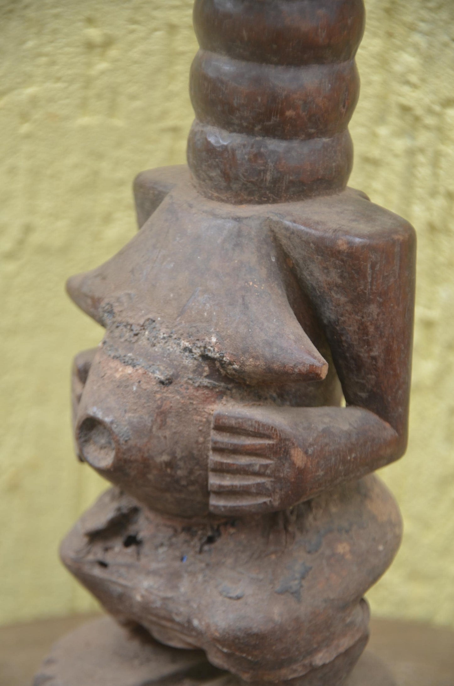 Songye Luba Nkishi Power Figure | Carved Wood Statue | DR Congo