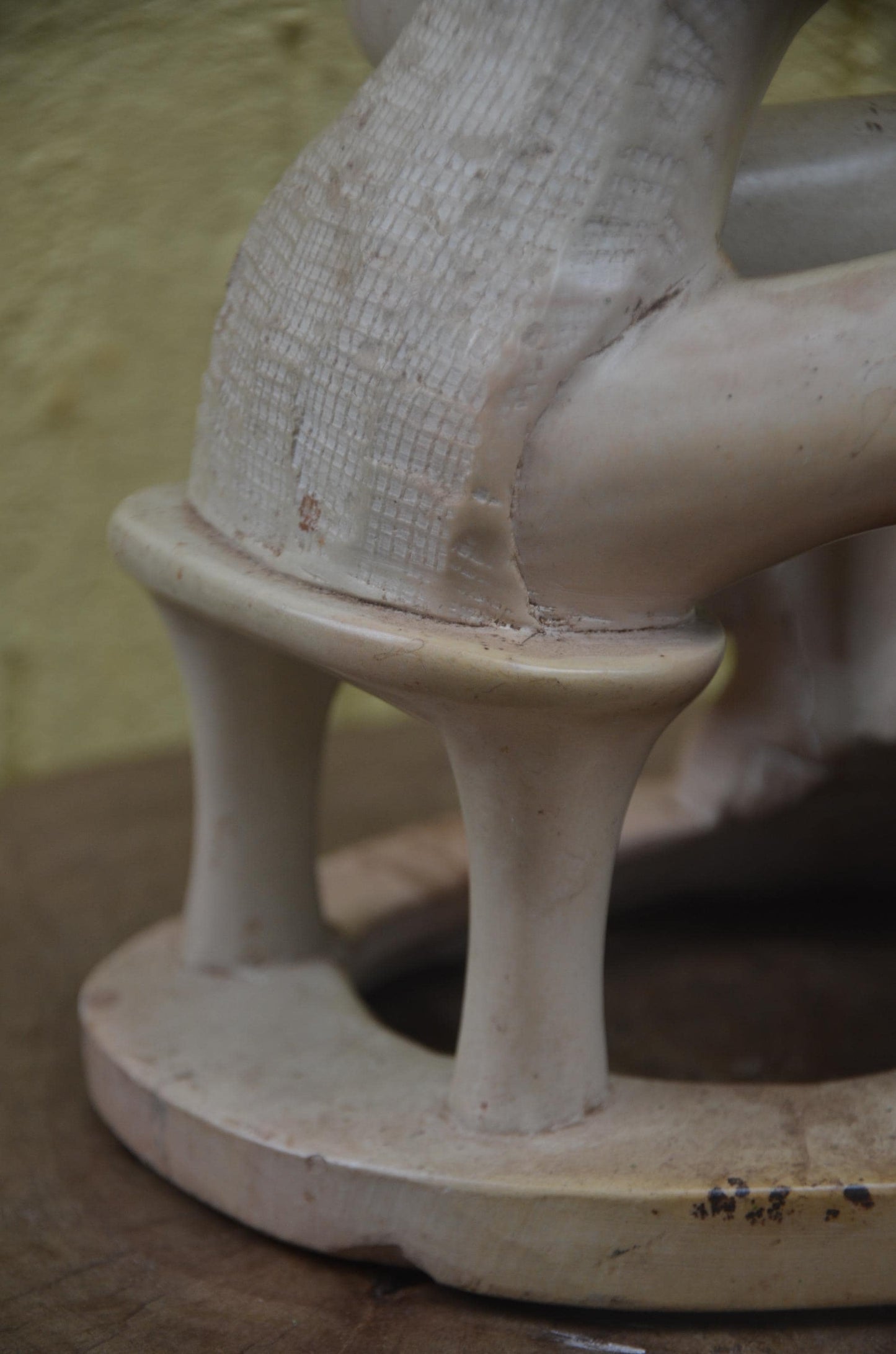 African Soapstone Sculpture | Hand-Carved Folk Art | Minimalist Stone Statue