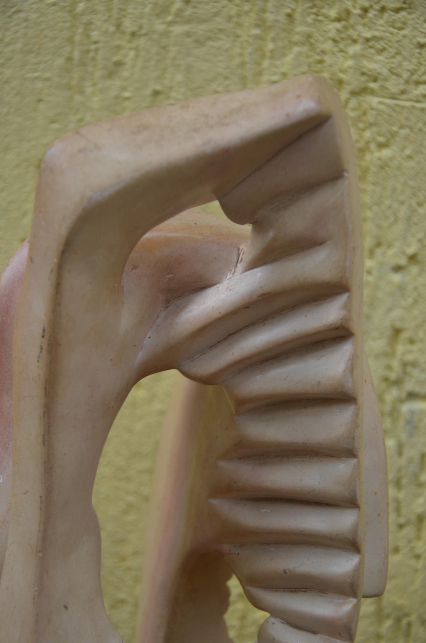 Abstract Soapstone Sculpture | Hand-Carved African Stone Art | Minimalist Table Decor