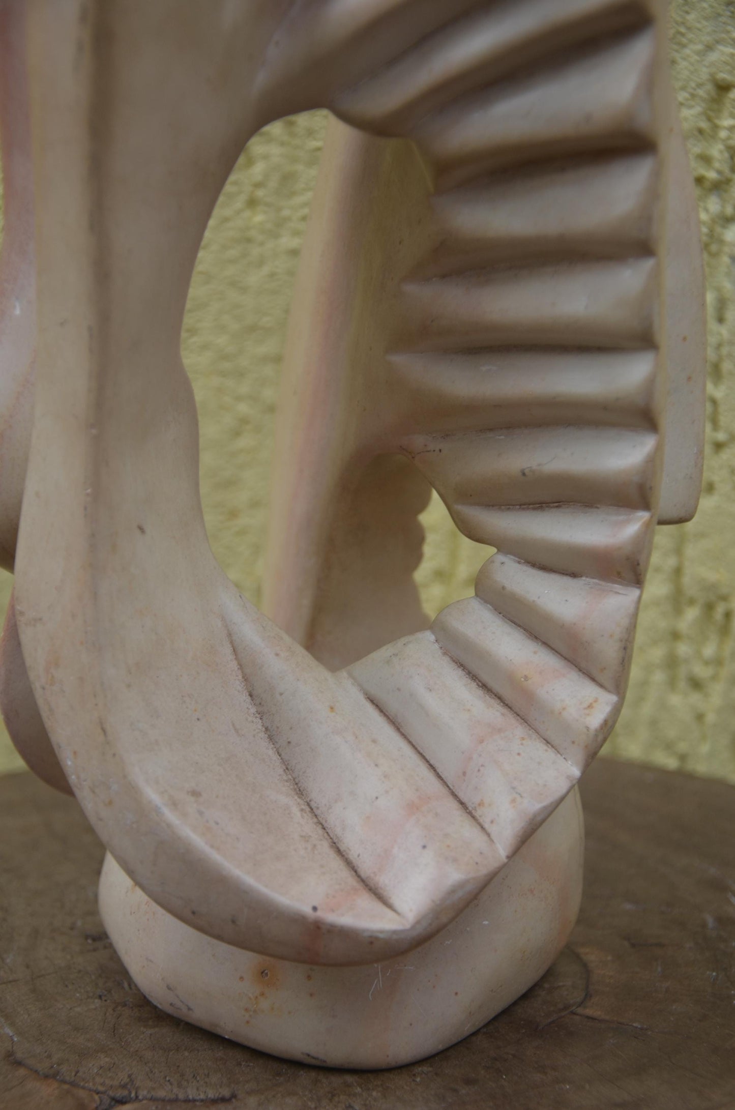 Abstract Soapstone Sculpture | Hand-Carved African Stone Art | Minimalist Table Decor