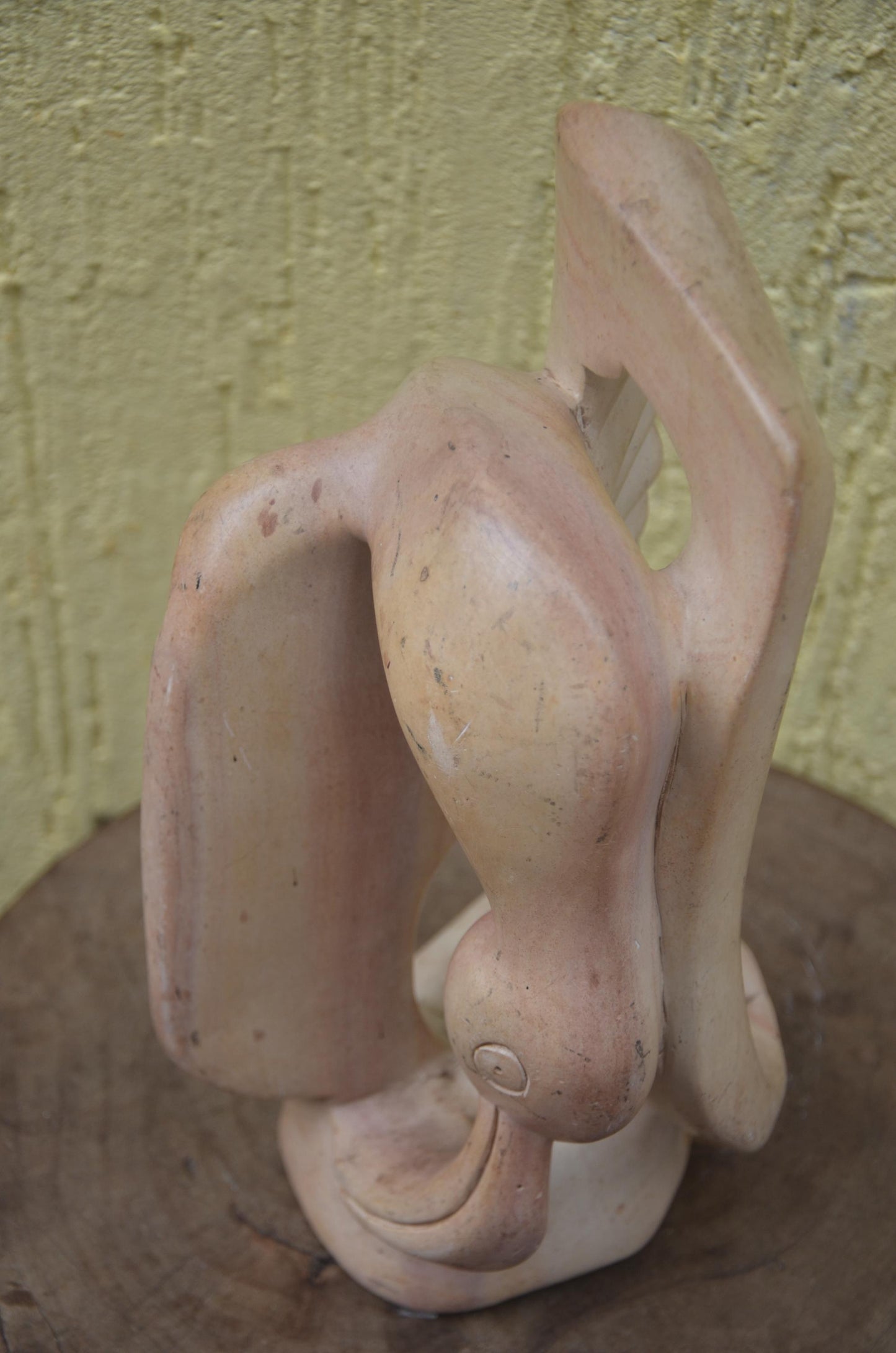 Abstract Soapstone Sculpture | Hand-Carved African Stone Art | Minimalist Table Decor