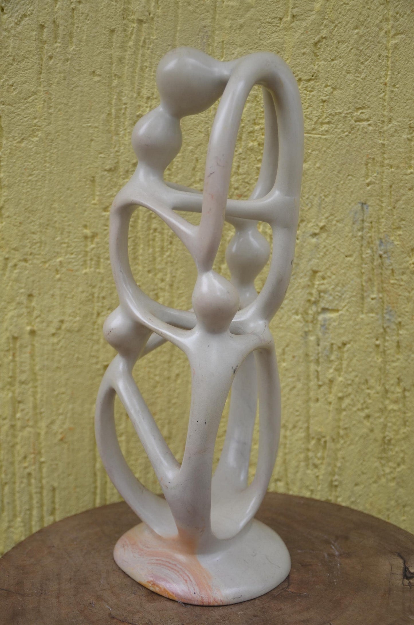Family Tree Sculpture | Hand-Carved African Soapstone | Unity & Ancestral Decor