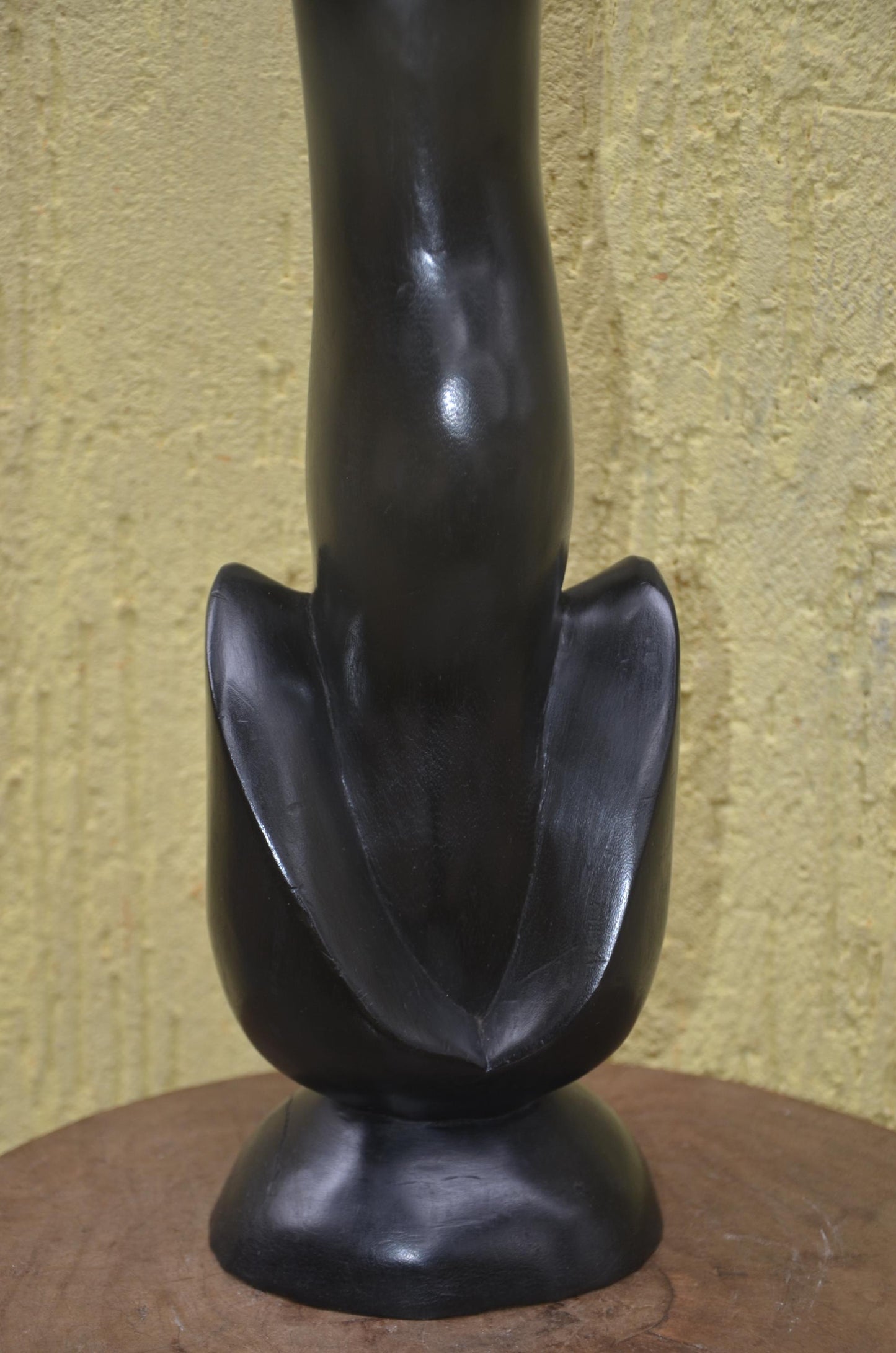 African Modernist Sculpture | Hand-Carved Makonde Style Art | Elegant Tall Statue