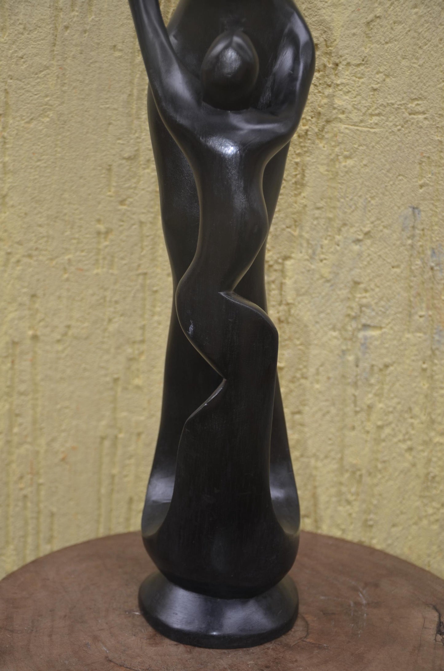 Maternity Sculpture | Modernist Makonde Style Art | Large Hand-Carved Wood Statue