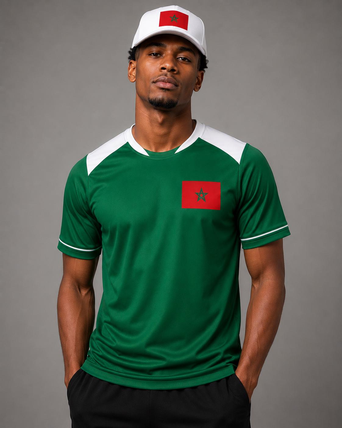 Morocco Soccer Jersey | Atlas Lions Fan Jersey | Morocco Football Shirt | DTF Printed Supporter Jersey | World Cup Fan Apparel