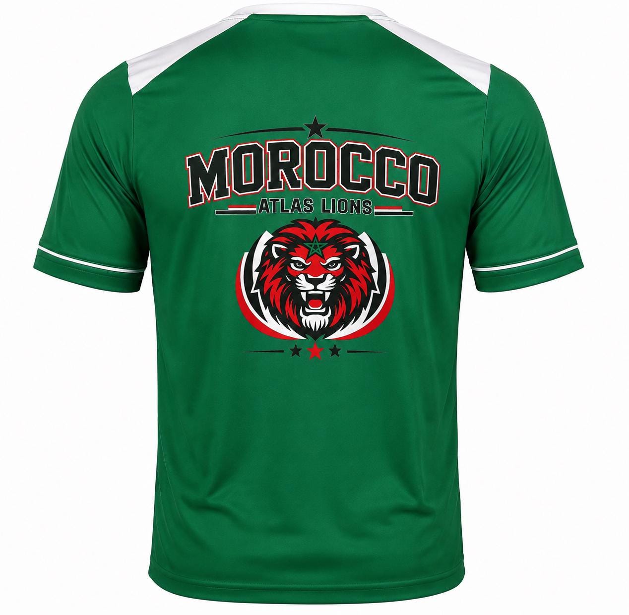 Morocco Soccer Jersey | Atlas Lions Fan Jersey | Morocco Football Shirt | DTF Printed Supporter Jersey | World Cup Fan Apparel